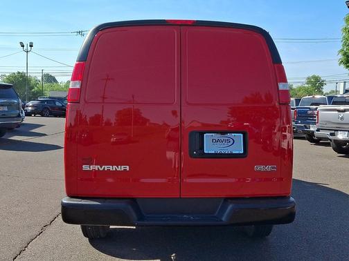 Cardinal Red 2024 GMC Savana 3500 RWD 3500 Extended Wheelbase Work Van