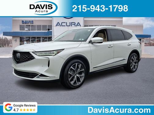 Platinum White 2023 Acura MDX Technology Package