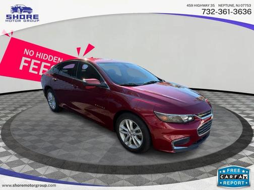 Red 2018 Chevrolet Malibu LT