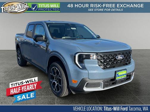 Azure Gray Metallic Tri-Coat 2026 Ford Maverick Lariat