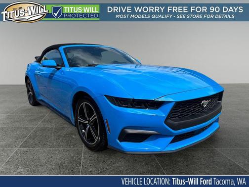 Grabber Blue 2025 Ford Mustang EcoBoost Premium