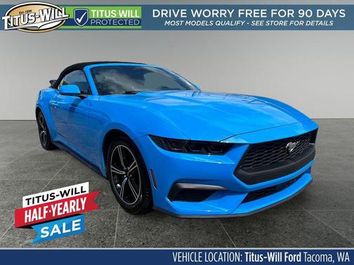 Grabber Blue 2025 Ford Mustang EcoBoost Premium