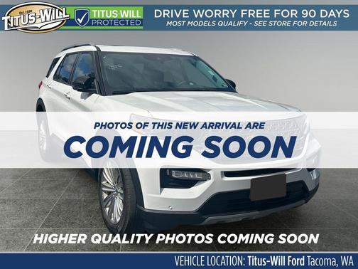 Star White Metallic Tri-Coat 2023 Ford Explorer Limited