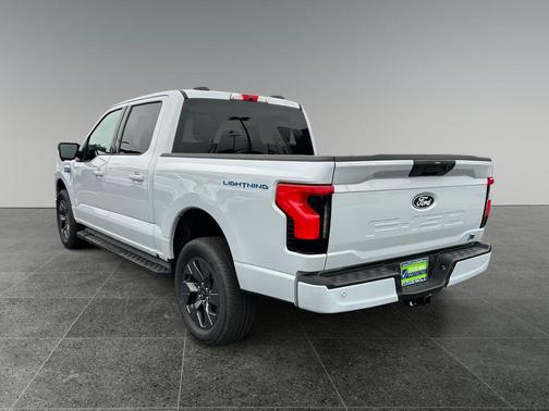Space White Metallic 2025 Ford F-150 Lightning Flash