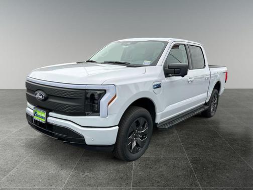 Space White Metallic 2025 Ford F-150 Lightning Flash