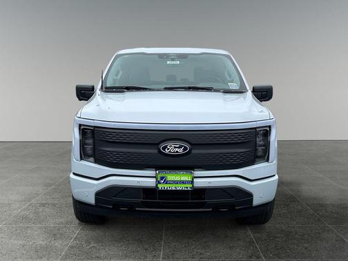 Space White Metallic 2025 Ford F-150 Lightning Flash