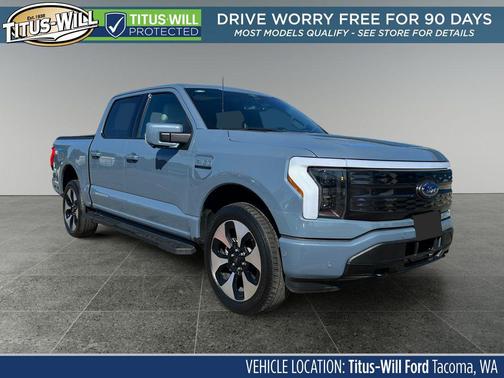 Azure Gray Metallic Tri-Coat 2023 Ford F-150 Lightning Platinum