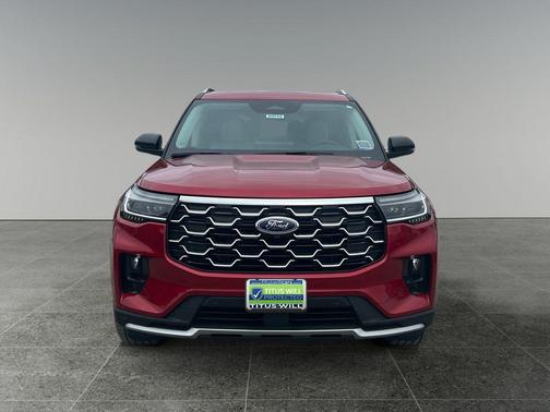 Red Metallic 2026 Ford Explorer Platinum
