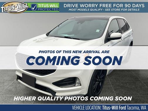 Star White Metallic Tri-Coat 2022 Ford Edge ST Line