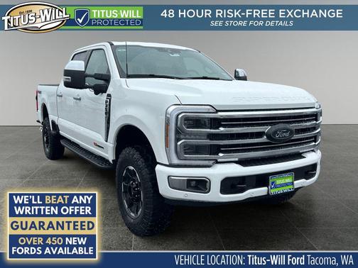 Star White Metallic Tri-Coat 2026 Ford F-350 Platinum