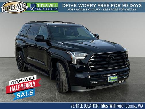 Midnight Black Metallic 2025 Toyota Sequoia Limited
