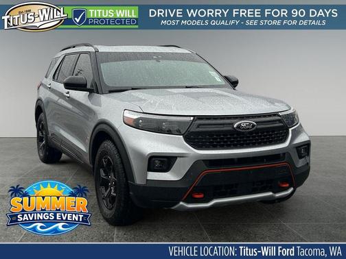 Iconic Silver Metallic 2023 Ford Explorer Timberline