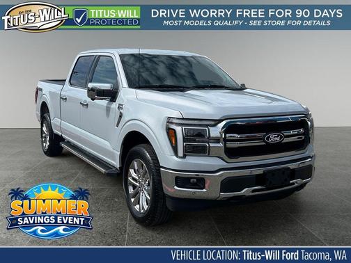 Space White Metallic 2025 Ford F-150 Lariat