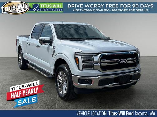 Space White Metallic 2025 Ford F-150 Lariat
