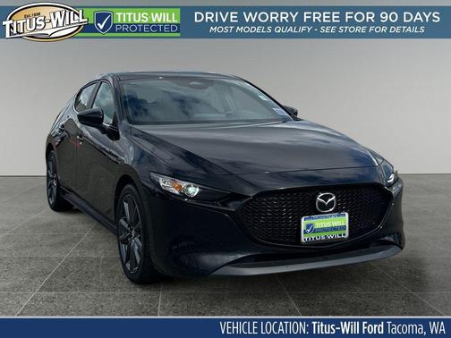 Jet Black Mica 2024 Mazda Mazda3 FWD w/Preferred Package