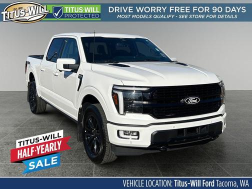 White 2025 Ford F-150 Platinum