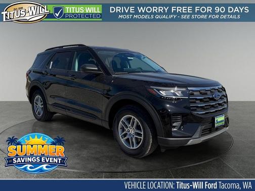 Agate Black Metallic 2026 Ford Explorer Active