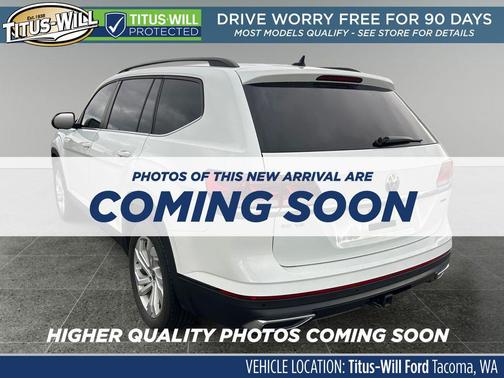 Pure White 2022 Volkswagen Atlas 3.6L SE w/Technology
