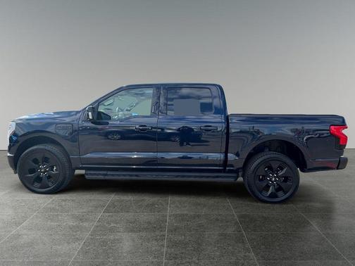 Antimatter Blue Metallic 2025 Ford F-150 Lightning Platinum