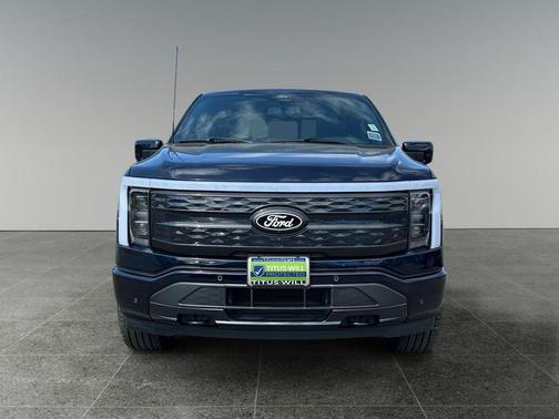 Antimatter Blue Metallic 2025 Ford F-150 Lightning Platinum