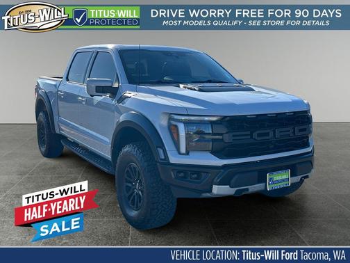 Space White Metallic 2025 Ford F-150 Raptor