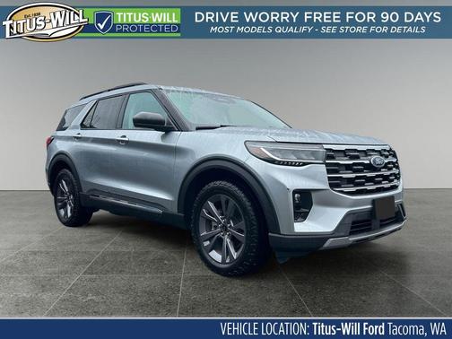 Iconic Silver Metallic 2025 Ford Explorer Active