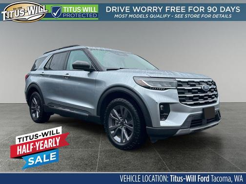 Iconic Silver Metallic 2025 Ford Explorer Active