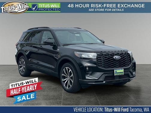 Agate Black Metallic 2026 Ford Explorer ST-Line