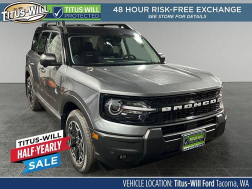 Carbonized Gray Metallic 2025 Ford Bronco Sport Outer Banks