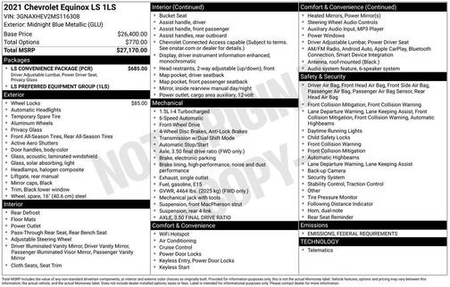 2021 Chevrolet Equinox LS