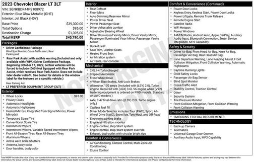 2023 Chevrolet Blazer 3LT