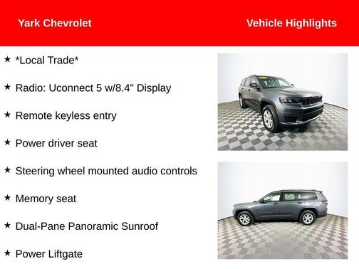 Metallic 2022 Jeep Grand Cherokee L Limited