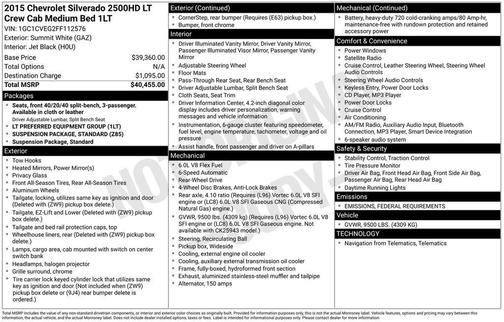 2015 Chevrolet Silverado 2500 LT