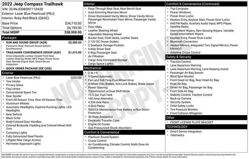 2022 Jeep Compass Trailhawk