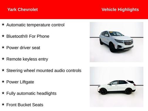 Summit White 2024 Chevrolet Equinox LT