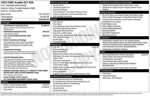 2023 GMC Acadia SLT