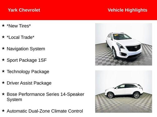 Crystal White Tri-Coat 2024 Cadillac XT5 Sport