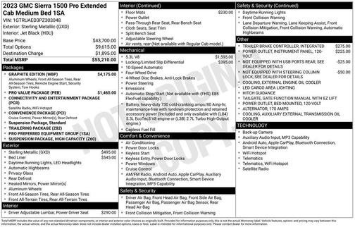 2023 GMC Sierra 1500 Pro