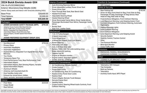 2024 Buick Envista Avenir