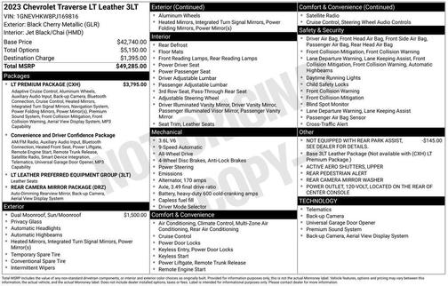 2023 Chevrolet Traverse LT Leather