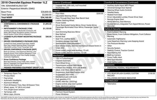 2018 Chevrolet Equinox Premier w/1LZ