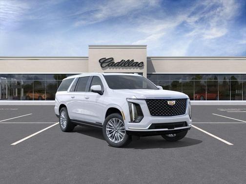 Vibrant White Tricoat 2026 Cadillac Escalade ESV Luxury