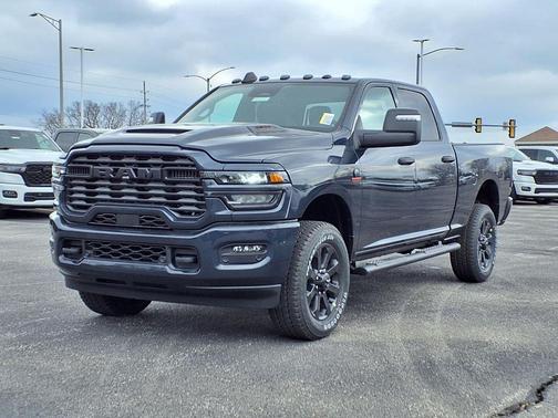 Forged Blue Metallic 2026 RAM 2500 Black Express Crew Cab 4x4 6'4' Box