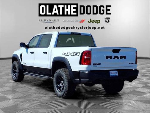 Bright White Clearcoat 2026 RAM 1500 RHO Crew Cab 4x4 5'7' Box