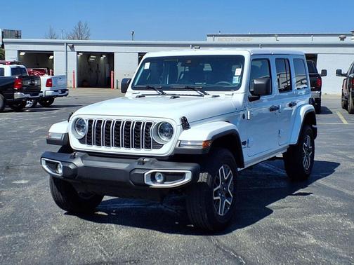 Bright White Clearcoat 2025 Jeep Wrangler 4-Door Sahara 4x4