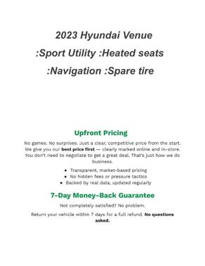 2023 Hyundai VENUE Limited