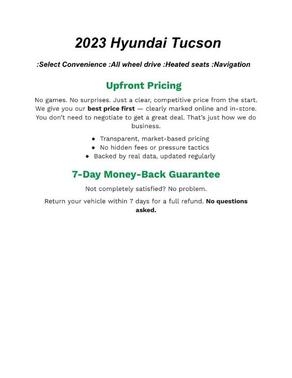 2023 Hyundai TUCSON Hybrid SEL Convenience