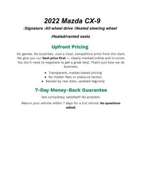 2022 Mazda CX-9 Signature