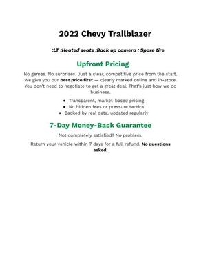 2022 Chevrolet Trailblazer LT