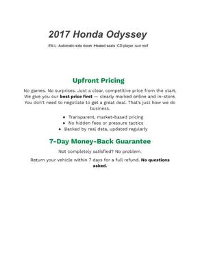 2017 Honda Odyssey EX-L